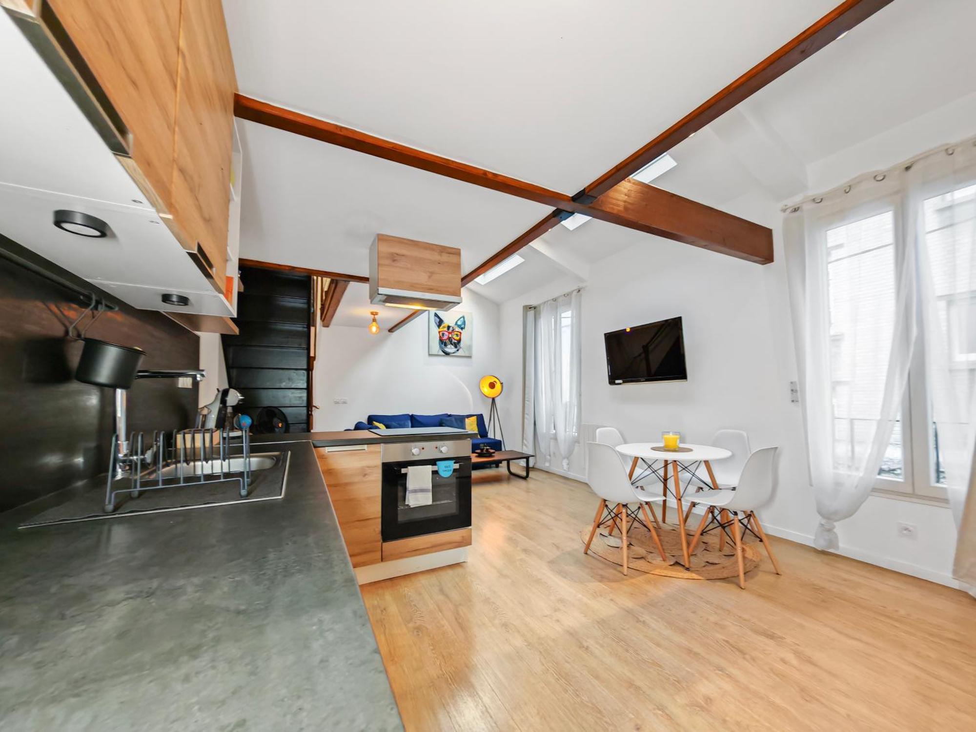 Le Pré-Saint-Gervais Loft Duplex A 2 Min De Paris - Parking Gratuit 아파트 외부 사진